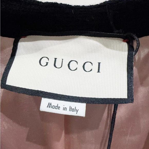 Authentic Gucci Black Cardigan with Gold Heart and Star Accents - Picture 3 of 6